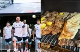 La Selección argentina llegó a Kansas con más de 500 kilos de carne nacional