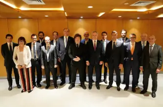 Milei mantuvo en Madrid un encuentro con empresarios e inversores españoles