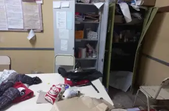 Robaron en una escuela de Caucete y dañaron trabajos realizados por alumnos