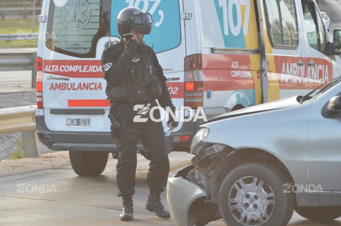 Choque en plena Circunvalación