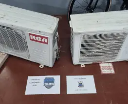 Un joven quedó detenido tras el robo de equipos de aire acondicionado en barrio Huarpe