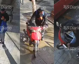 Una cámara registró el robo de una moto frente al Cimyn en pocos minutos