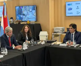 Gutiérrez representó a San Juan en un encuentro encabezado por Luis Caputo